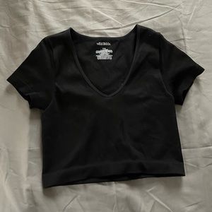 Wild Fable stretchy ribbed crop tee size XXS